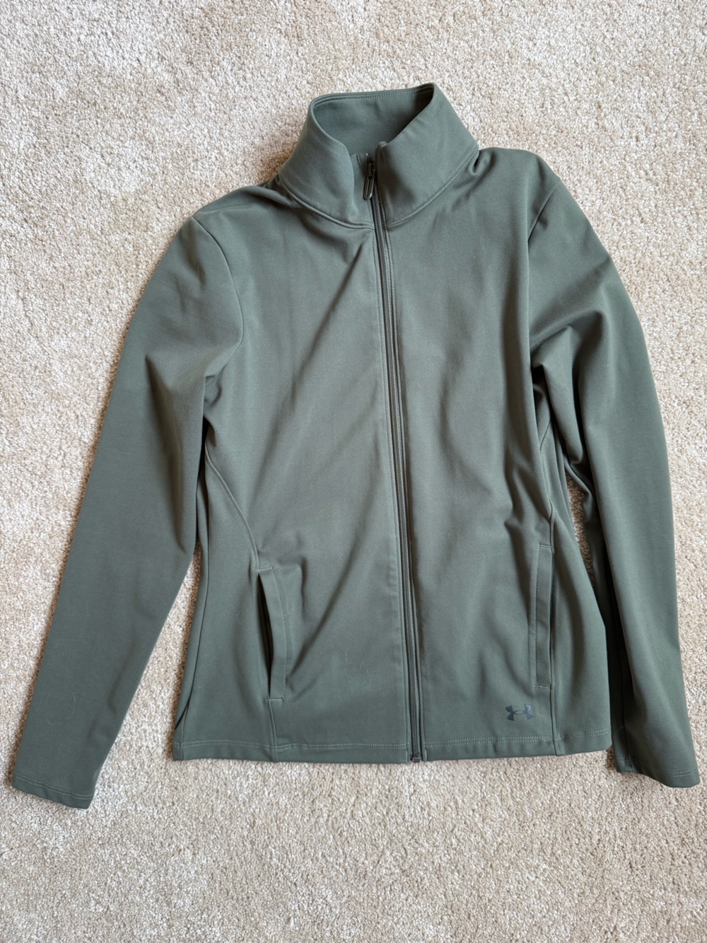 Under Armour Olive Green Full-Zip Jacket